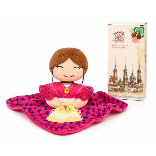 DOUDOU SONAJERO MAÑOLITA, LA MAÑA MÁS JOTERA 25X25 CM