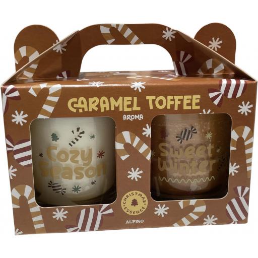 SET DE 2 VELAS AROMÁTICAS "CARAMEL TOFFEE" - CHRISTMAS ESSENCE ALPINO [0]