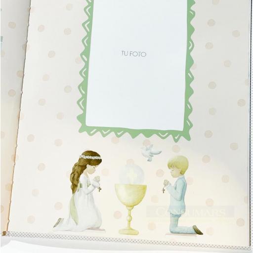 LIBRO DE FIRMAS Y ALBÚM DE FOTOS NIÑA PRIMERA COMUNIÓN, CON AURICULARES INALÁMBRICOS DE REGALO [3]