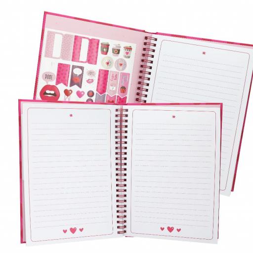 LIBRETA PARA NOTAS EL CORAZÓN CON MARCADORES BORRABLES Y GEL [3]