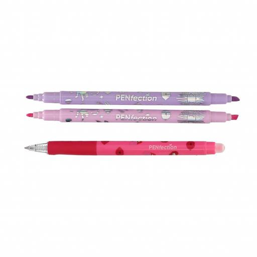 LIBRETA PARA NOTAS EL CORAZÓN CON MARCADORES BORRABLES Y GEL [5]