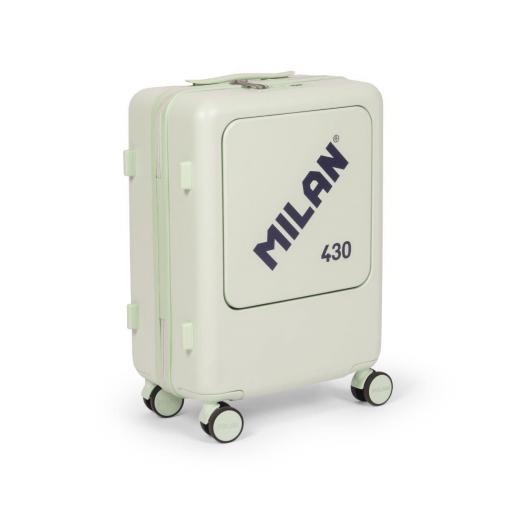 MALETA MILAN VERDE CABINA RÍGIDA DE 55 CM. SERIE 430