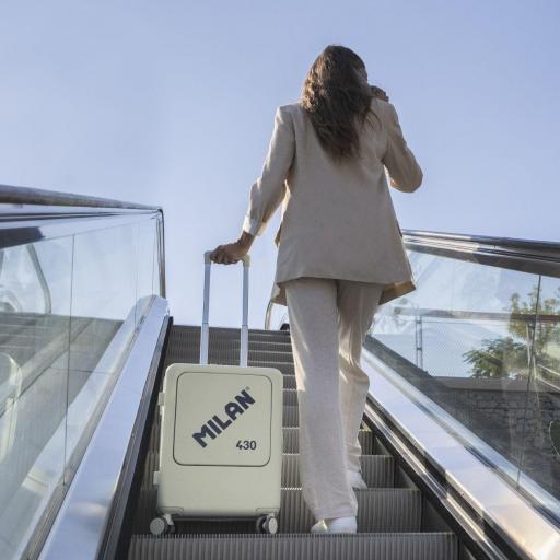 MALETA MILAN VERDE CABINA RÍGIDA DE 55 CM. SERIE 430 [4]