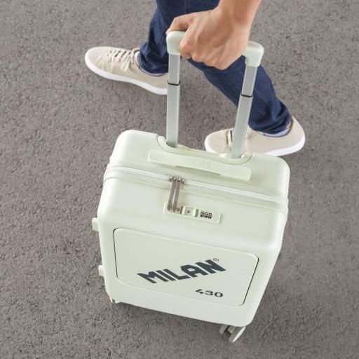 MALETA MILAN VERDE CABINA RÍGIDA DE 55 CM. SERIE 430 [5]