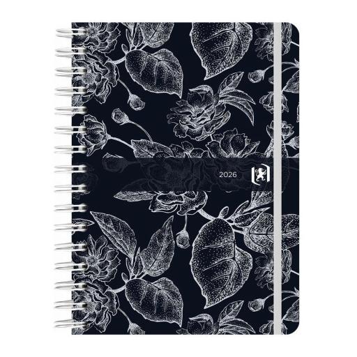 AGENDA AÑO 2026 ROMANCE A5 DÍA PÁGINA TAPA CARTÓN DURO OXFORD [2]