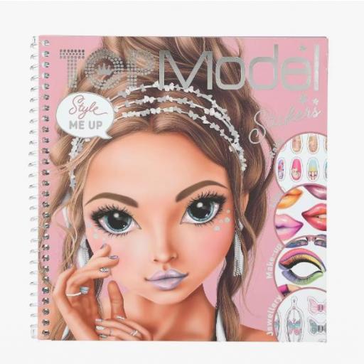 MARCA TOPMODEL - PEGATINAS MAQUILLAJE CARA Y UÑAS GLITTER QUEEN DRESS ME UP