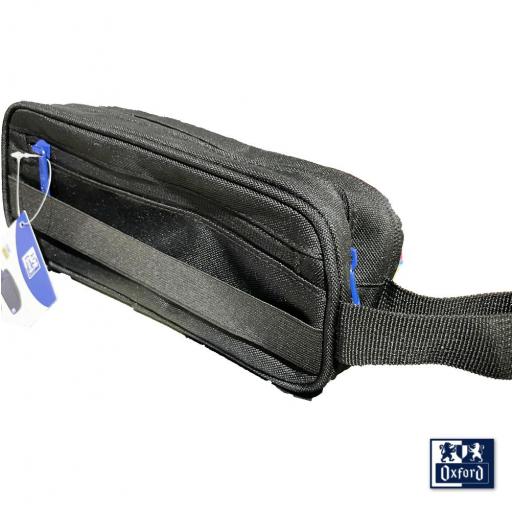 ESTUCHE OXFORD NEGRO B-SMART PORTATODO ESCOLAR 3 CREMALLERAS. 3 COMPARTIMENTOS [3]