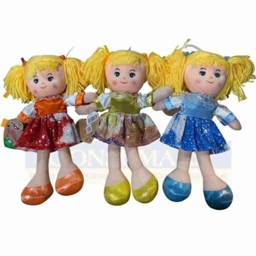 MUÑECA DE TRAPO PEPONA SWEETY. 30 CM 6 MODELOS DISTINTOS. COLORES SURTIDOS [1]