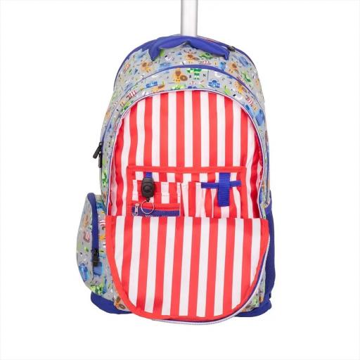 MOCHILA GRANDE ESCOLAR CON RUEDAS 25L MILAN SERIE VICKINGS 6 CREMALLERAS [1]