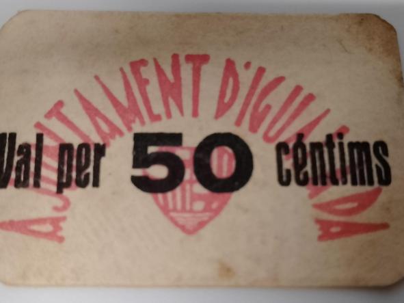 AJUNTAMENT D ´IGUALADA VALE PER 50 CENTIMS  [0]