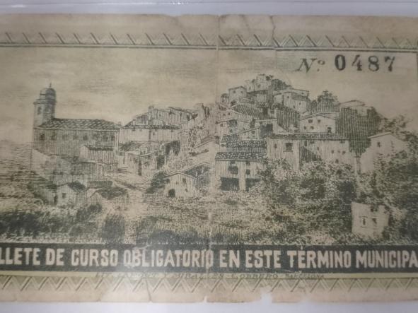 BILLETE CONSEJO MUNICIPAL DE ESTOPIÑAN - 0,25 PESETAS - 1937  [1]