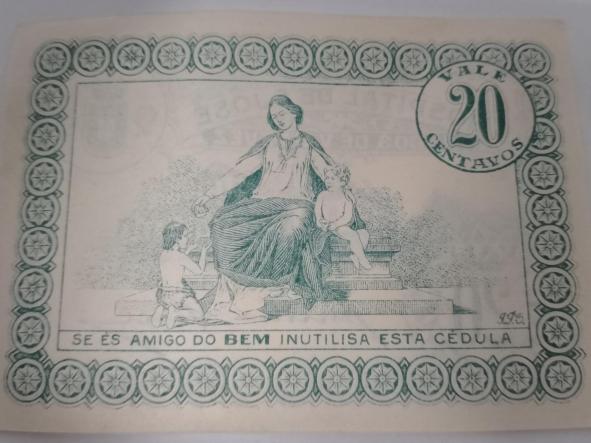 BILLETE HOSPITAL DE S. JOSE ARCOS DE VALDEVEZ - 20 CENTAVOS - [1]