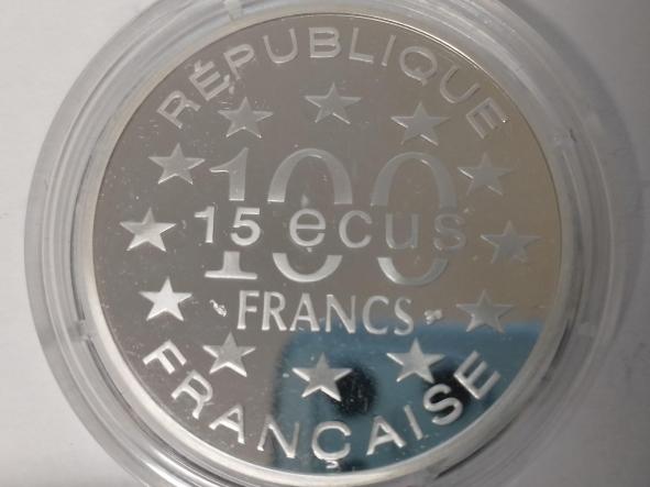  Moneda  Francia 100 Francs - 15 Ecus - 1994 - Plata  [1]