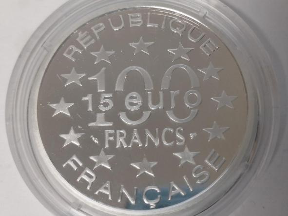  Moneda Francia  Lisbonne Tour de Belem , 100 Francs 15 Ecus 1997 Plata  [1]