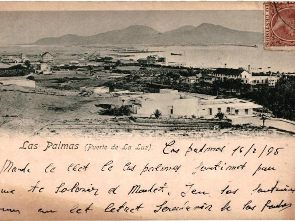 Gran Canaria. Las Palmas - Puerto de la Luz. Circulada 1901