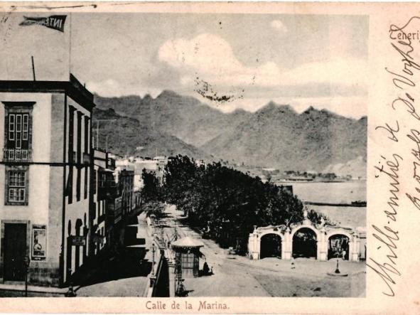 C.P.A.- Espagne - Tenerife - Calle de la Marina - 1910 [0]