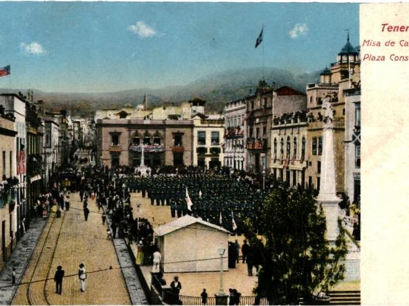  Tenerife, Misa de Campana, plaza Constitucion 1923