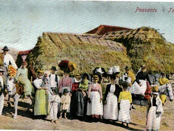 TENERIFE - PEASANTS POSTAL ANTERIOR A 1905