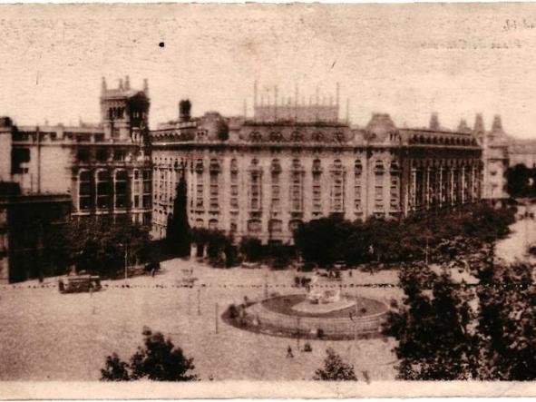 POSTAL ORIGINAL DECADA DE LOS 30. MADRID. Nº 26. PLAZA DE CANOVAS Y HOTEL [0]