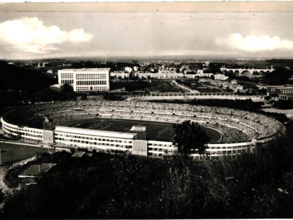 roma-lo stadio dei centomila-viaggiata-1959