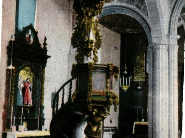 Spain 1931 Postcard Tenerife, La Laguna, Octalle artistico de la Iglesia de la Concepcion