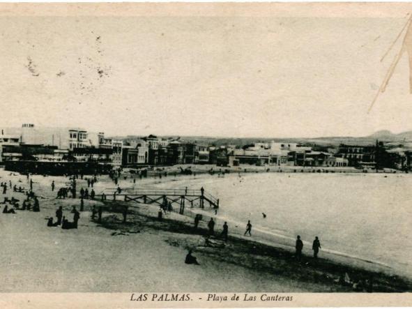 LAS PALMAS. PLAYA DE LAS CANTERAS. EDICION LIBRERIA DE AGUSTIN QUEVEDO [0]