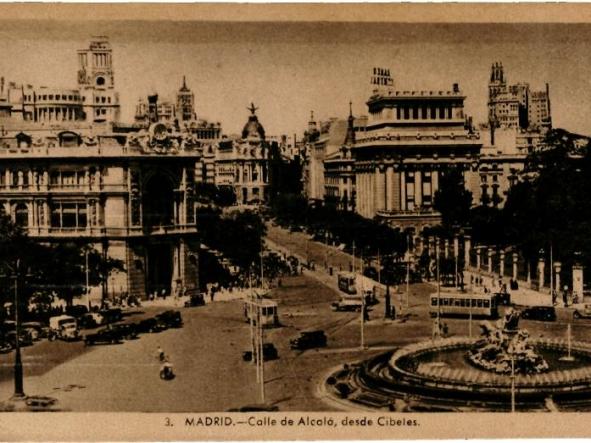 MADRID CALLE ALCALA DESDE CIBELES