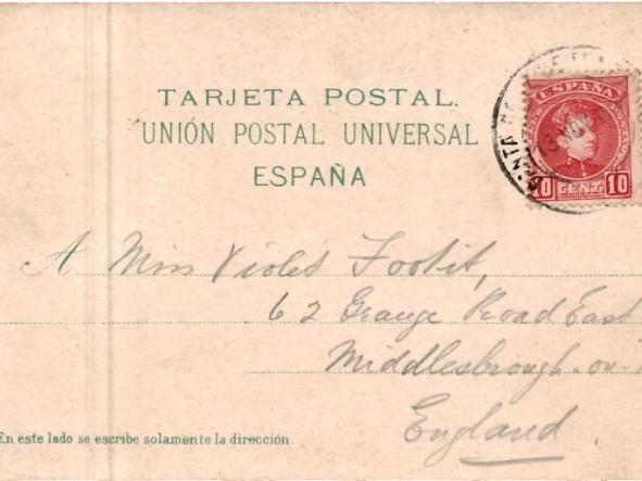 POSTAL ANTIGUA SANTA CRUZ TENERIFE VISTA PUERTO ED. NOBREGA'S ENGLISH BAZAR N0 4352 [1]