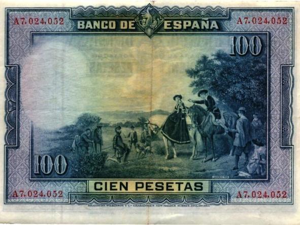 BILLETE 100 PESETAS 1928 BC SERIE A [1]