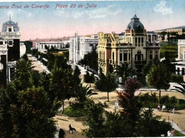 TARJETA POSTAL. SANTA CRUZ DE TENERIFE. PLAZA 25 JULIO. AÑOS 20 [0]