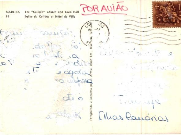 TARJETA POSTAL MADEIRA - THE COLÉGIO CHURCH AND TOWN HALL [1]