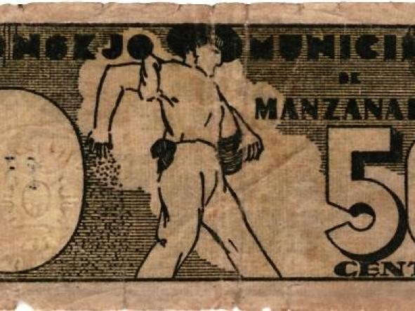 CONSEJO MUNCIPAL DE MAZANARES - 50 CTS - SERIE B - 15153 - 1937 -  [1]