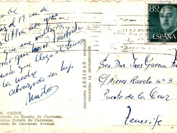 TARJETA POSTAL AVENIDA DE RAMON DE CARRANZA - Nº 220 - CADIZ -  [1]