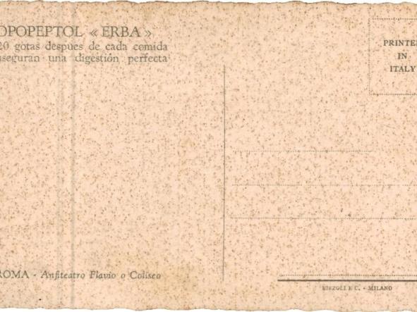 TARJETA POSTAL ROMA ANFITEATRO FLAVIO O  COLISEO  [0]