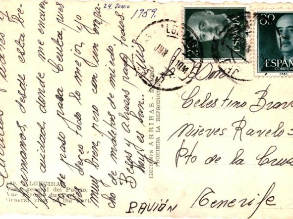 TARJETA POSTAL ALGECIRAS - VISTA GENERAL DEL PUERTO - 400 - [1]