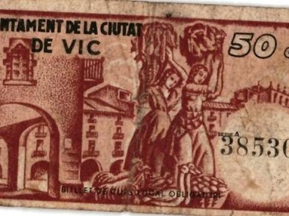 AJUNTAMENT DE LA CIUTAT DE VIC - 50 CTS - SERIE A - 38530 - [1]