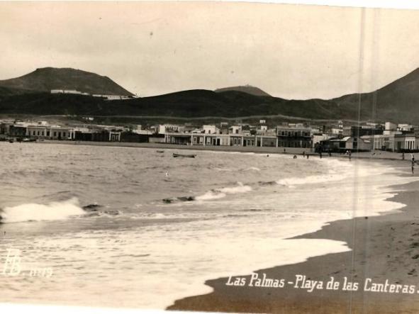 TARJETA POSTAL PLAYA DE LAS CANTERAS - LAS PALMAS -  [0]