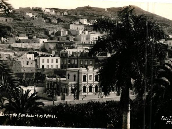 TARJETA POSTAL BARRIO DE SAN JUAN - LAS PALMAS - FOTO F.  BAENA - Nº 58 -