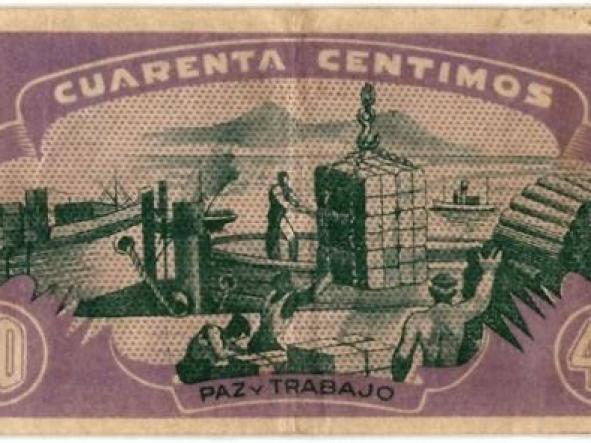 BILLETE DE ASTURIAS Y LEON - 40 CENTIMOS - [1]