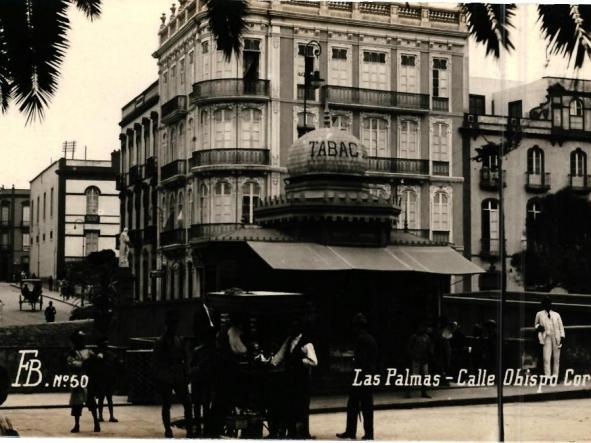 TARJETA POSTAL CALLE OBISPO CORDINA - LAS PALMAS - F.B. Nº 50 