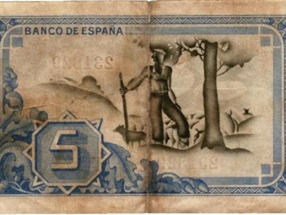 BILLETE BANCO DE ESPAÑA - BILBAO - 5 PESETAS - [1]