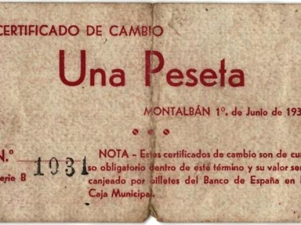 CONSEJO MUNICIPAL DE MONTALBÁN - SERIE B - Nº 1031 - 1937 -  [1]