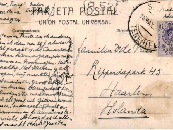 TARJETA POSTAL VISTA PARCIAL - SANTA CRUZ DE TENERIFE - JG Nº 11  [1]