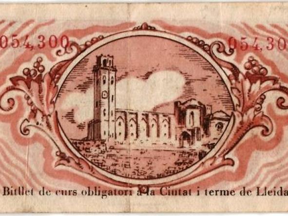 JUNTAMENT DE LLEIDA VINT I CINC CENTIMS - 25 CENTIMS  - Nº 054300 - 1937 - [1]