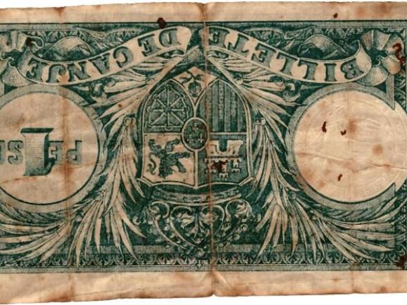 BILLETE DE CANJE VALE UN PESO - Nº 3676526 - 1895 -  [1]