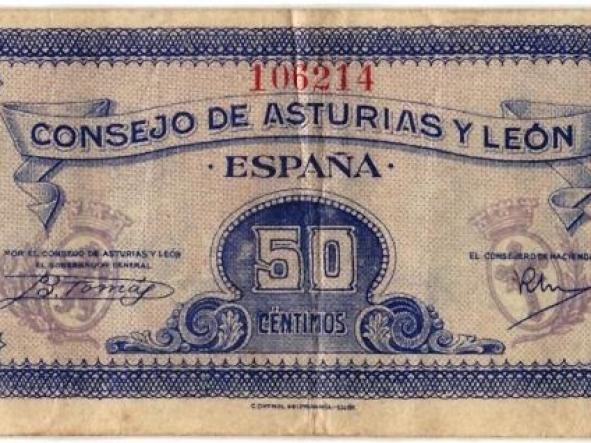 CONSEJO DE ASTURIAS Y LEON - CINCUENTA CENTIMOS - Nº 106214 -  [0]