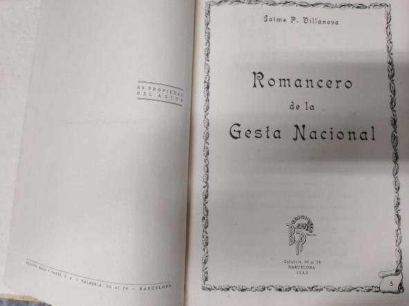 ROMANCERO DE LA GESTA NACIONAL- JAIME P. VILLANOVA - [1]