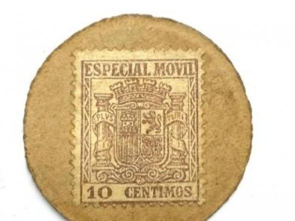 Sello moneda de 10 céntimos ESPECIAL MÓVIL - República Española - Cartón [0]