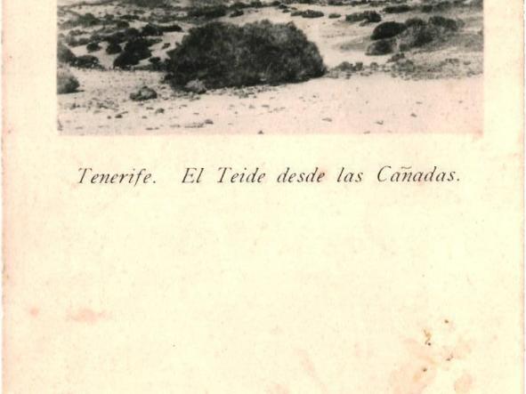 TARJETA POSTAL EL TEIDE DESDE LAS CAÑADAS [0]