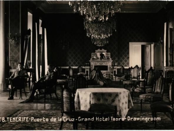 TARJETA POSTAL GRAN HOTEL TAORO - DRAWINGROOM -